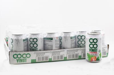 COCO Vinut Кокосовая вода с соком клубники 330мл ж/б