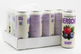 Напиток безалкогольный газированный HERSCHI Berry со вкусом Черники, Клубники, Черной смородины 450мл ж/б