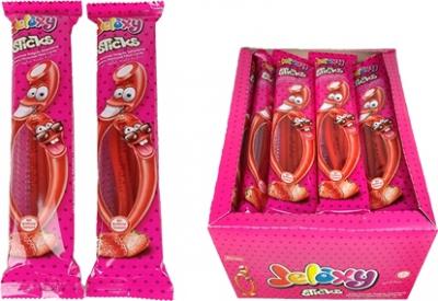 Жевательный мармелад Jelaxy Sticks Strawberry - Клубника 35 гр